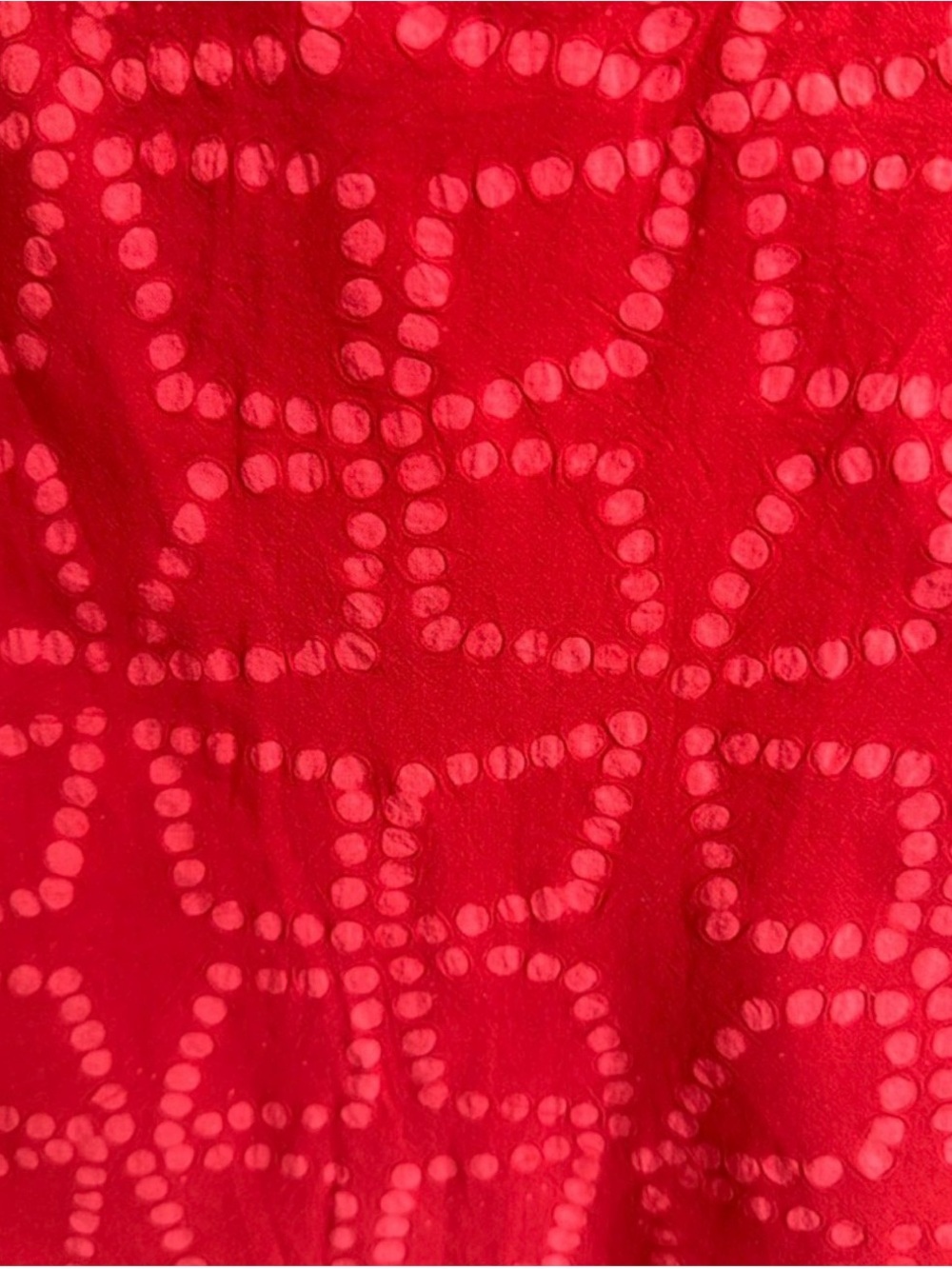 NWT Anthropologie Celandine Rio Batik Cutout Midi Red - Size Large - Picture 6 of 7